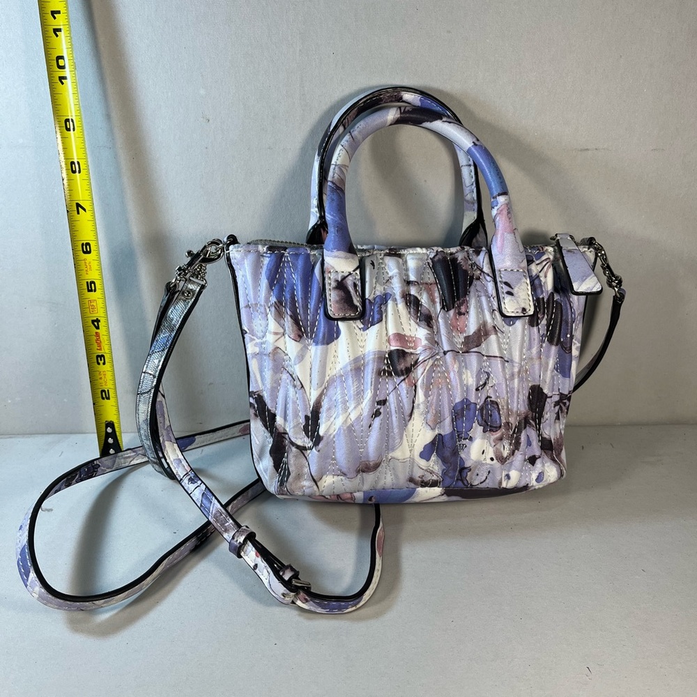 Guess blue floral mini purse